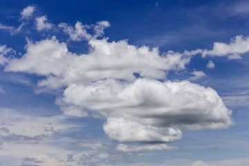 Fototapeta premium Dark Storm Clouds in blue sky Before Rain.