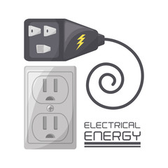 colorful flat connecter and plug concept, vector illustration