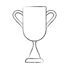 trophy cup isolated icon vector illustration design