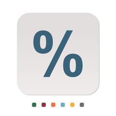 Papier Icon - Prozent Rabatt