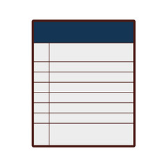 paper notebook isolated icon vector illustration design