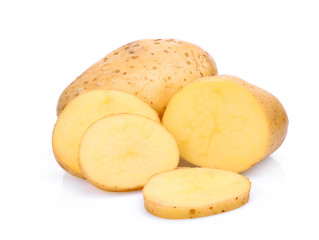 Potato isolated on white background.