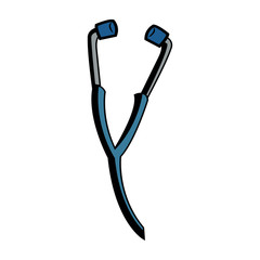 stethoscope medical equipment test health care vector illustration
