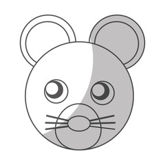 cute mouse character icon vector illustration design