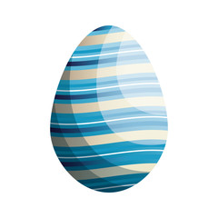Obraz premium easter egg icon over white background. colorful design. vector illustration
