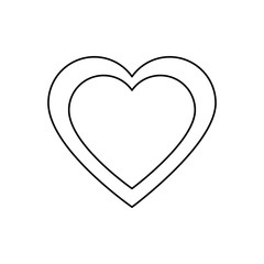 heart icon over white background. vector illustration