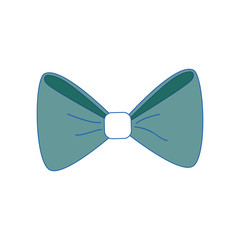 bow tie icon over white background. colorful design. vector illustration