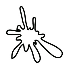 Collection of paint splash. Vector set of brush strokes. Isolated on white background