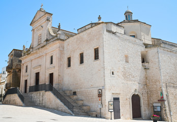 Mother church of Cisternino. Puglia. Italy. 