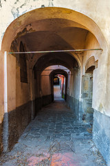 Fototapeta premium Tuscania (Italy) - A gorgeous etruscan and medieval town in province of Viterbo, Tuscia, Lazio region. It's a tourist attraction for the many churches and the lovely historic center.