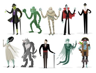 evil monsters horror films classic creatures © matiasdelcarmine