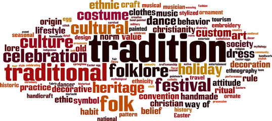 Tradition word cloud