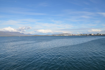 Ocean views in Reykjavik, Iceland