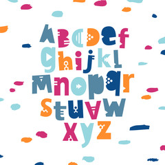 Vector alphabet. Geometrical letters