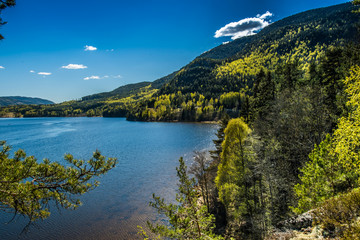 Naklejka premium A beautiful mount lake