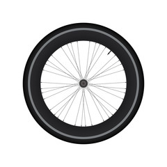 High Rim Wheel Road Bike vector
