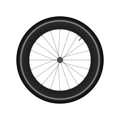 Fototapeta premium High Rim Wheel Road Bike vector 