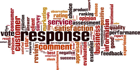 Response word cloud