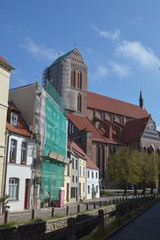Obraz premium St. Nikoleikirche in Wismar