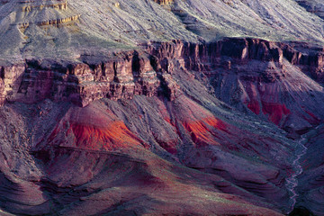 Paint rocks of the Grand Canyon