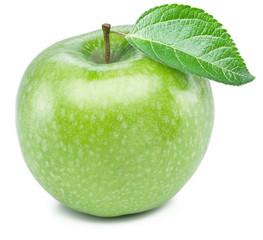 Ripe green apple fruit.