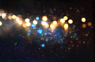 Obraz na płótnie Canvas glitter vintage lights background. de-focused