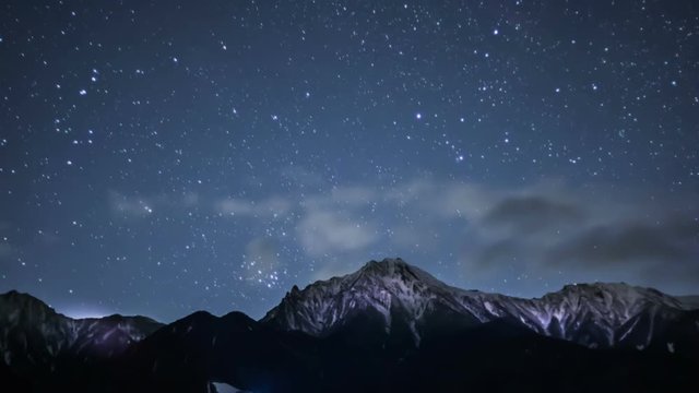 八ヶ岳冬の星空Timelapse