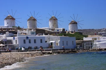 Photo sur Plexiglas Moulins moulins de Mykonos