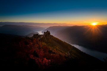 sunset Aggstein