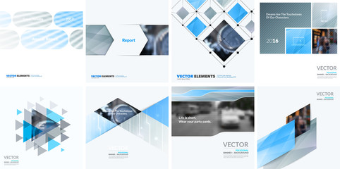 Business vector design elements for graphic layout. Modern abstr