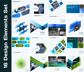 Business vector design elements for graphic layout. Modern abstr