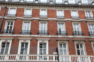 Fototapeta na wymiar Classic victorian house in London, Baker Street, UK