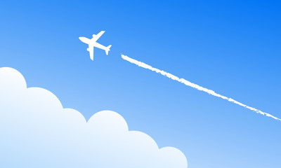 Airplane in the sky
