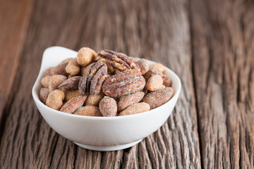 Honey roasted mixed nuts.