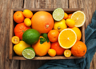 Fresh citrus fruits