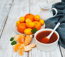 Delicious mandarine  jam