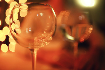 glass alcohol background blur concept