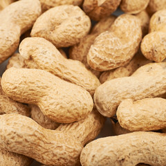 Surface coated with peanuts