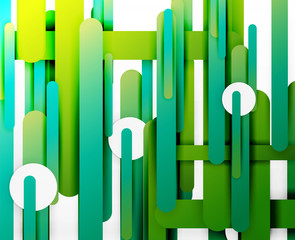 Cut 3d paper color straight lines abstract background