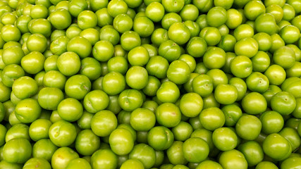 Green plums, background
