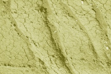 Texture of yellow cracked clay
