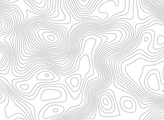 Topographic map vector background. Topo contour map on white background.