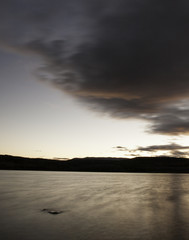 Dusk in the lake