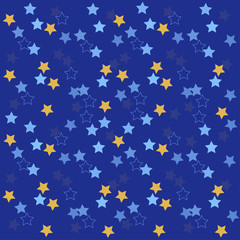 Simple seamless cute star pattern