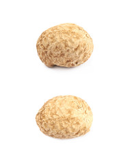 Single peanut in a shell isolated