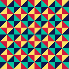 Fototapeta premium Colorful seamless triangle pattern design