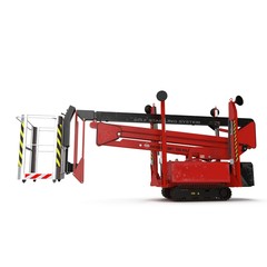 Lifting machine isolated on white. 3D illustration