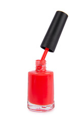 Fototapeta premium Nail polish bottle isolated on white