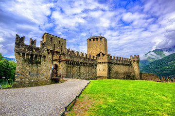 Fototapeta na wymiar Castello di Montebello, Bellinzona, Switzerland