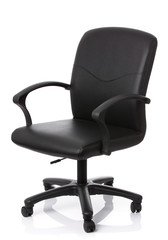 Office chair on white background